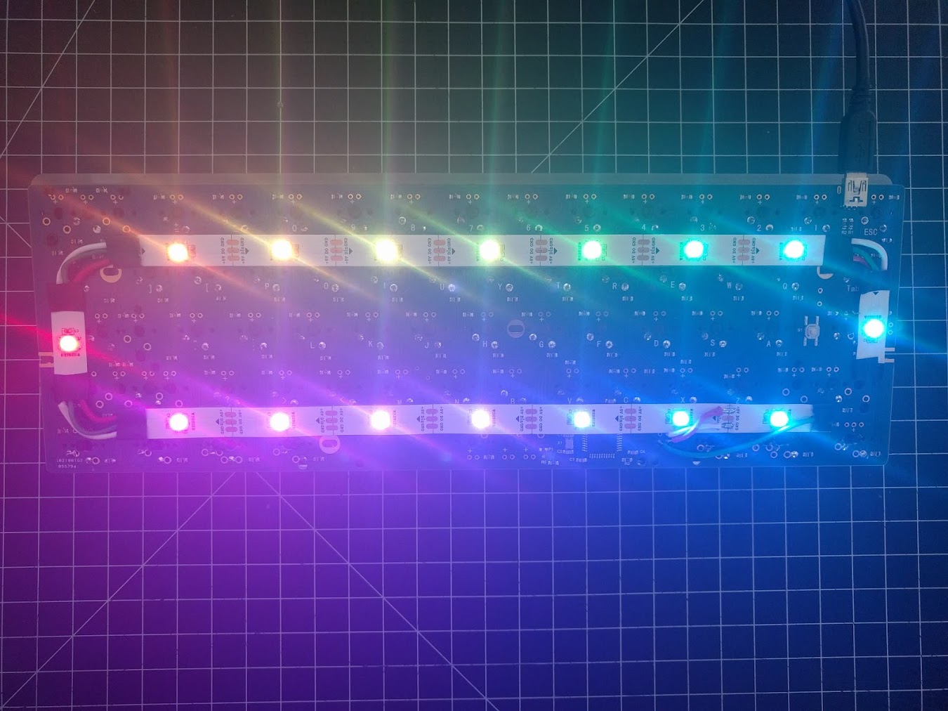 RGB Strip turned on