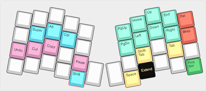 Atreus extend layer